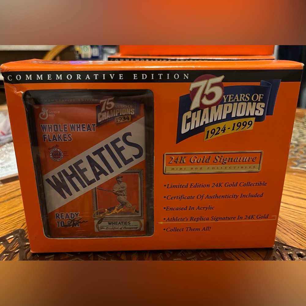 Wheaties 75 years of champions “Babe Ruth”